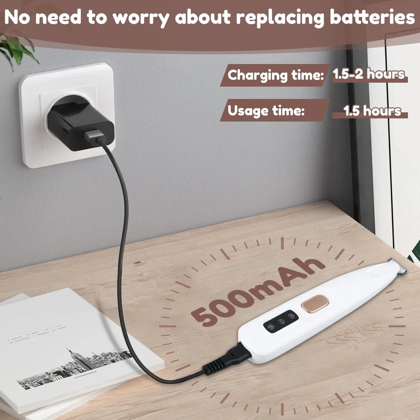 New Waterproof Pet  Hair Trimmer