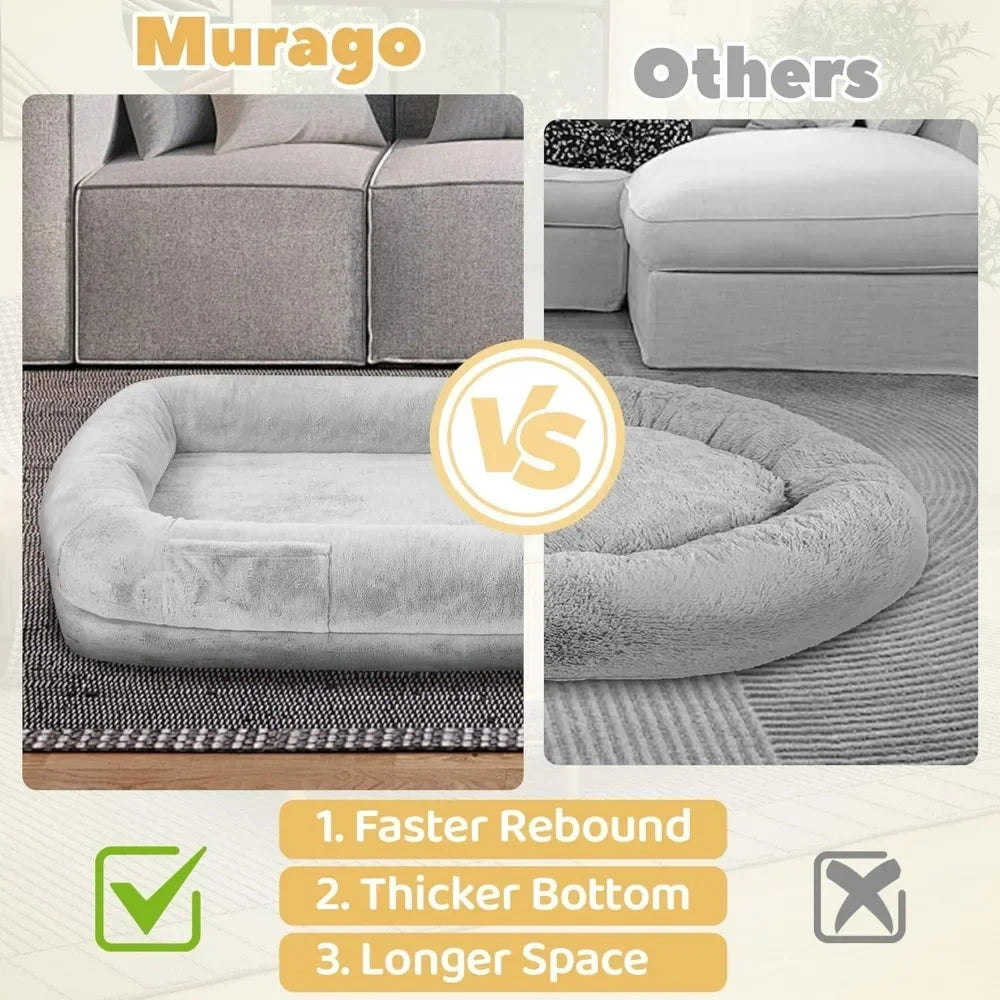 MyFurTime™  Human-Size Snuggle Dog  Bed