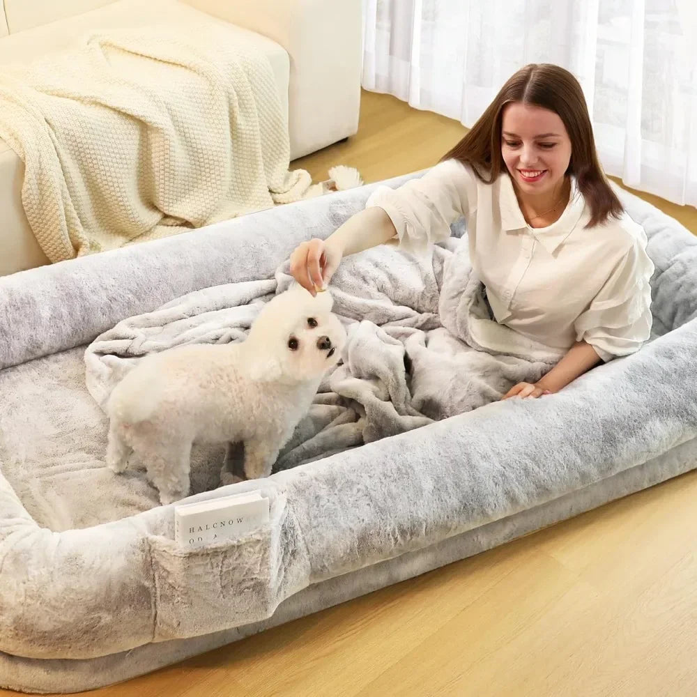 MyFurTime™  Human-Size Snuggle Dog  Bed